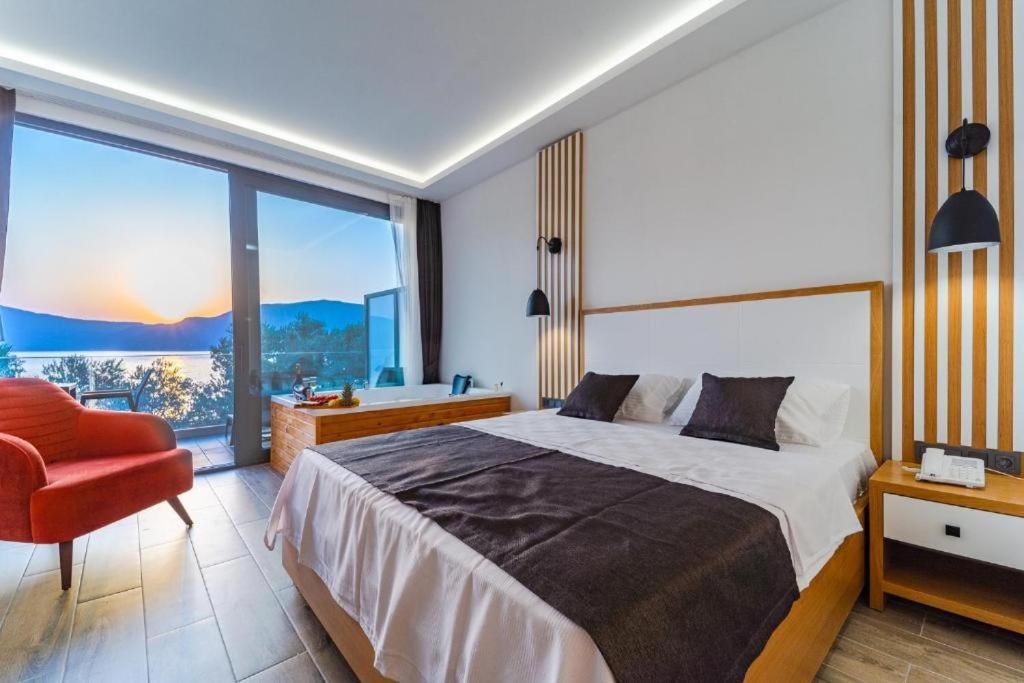 Kalkan Beach Park Hotel Каш Екстериор снимка